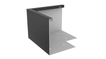 obrzeża w ogrodzie alu NZ 90º Element rogowy H400