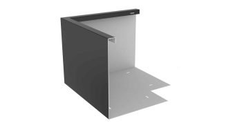 ogród obrzeża alu NZ 90º Element rogowy H500
