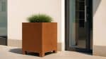 Donica corten Cecilia 3 pod domem