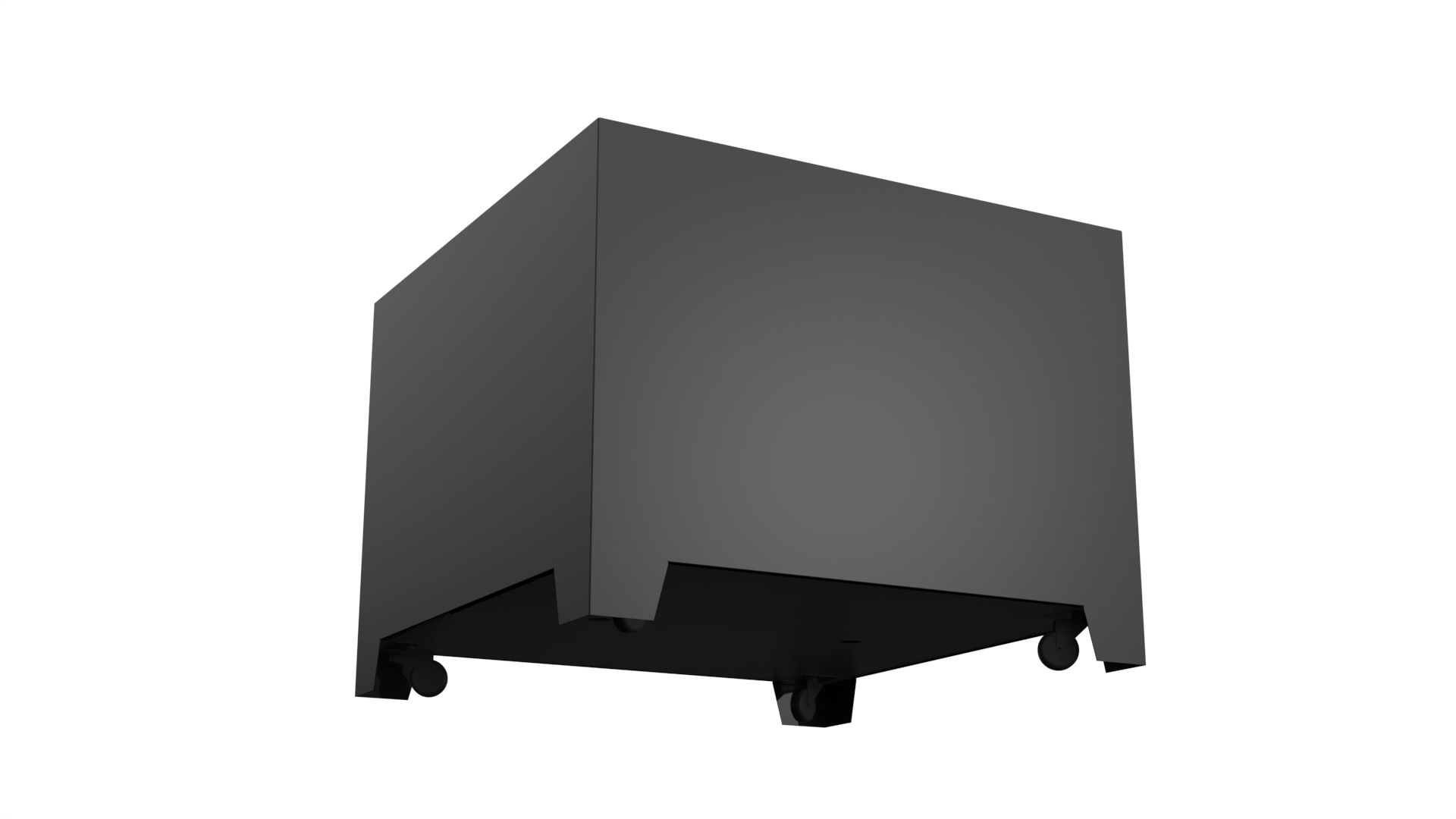 czarne doniczki na kółkach Apollo 9 mobile Apollo 9 mobile czarne doniczki na kółkach